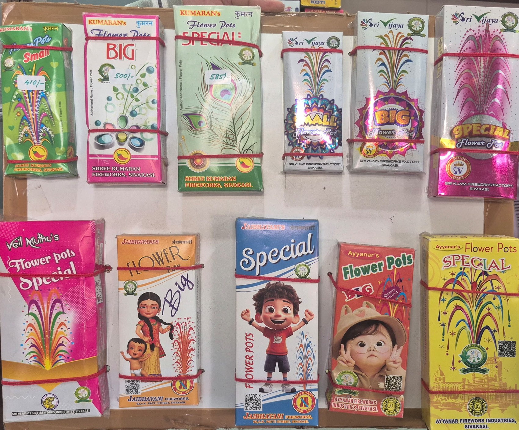Customers with gift boxes